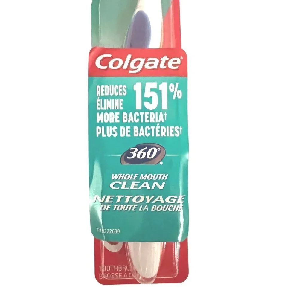Lot of 4 Colgate 360 Whole Mouth Clean Soft Ultra Compact Adult Toothbrush New